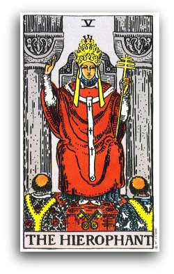 Image result for the hierophant tarot