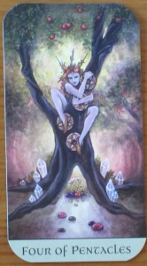 four of pentacles crystal visions tarot
