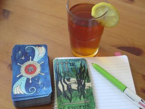 tarot and iced tea