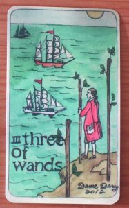 three of wands